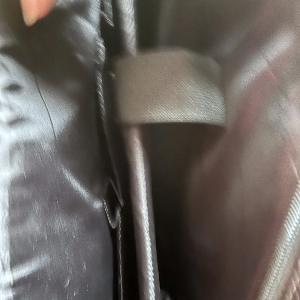 Kenneth Cole Reaction black genuine leather business/laptop bag